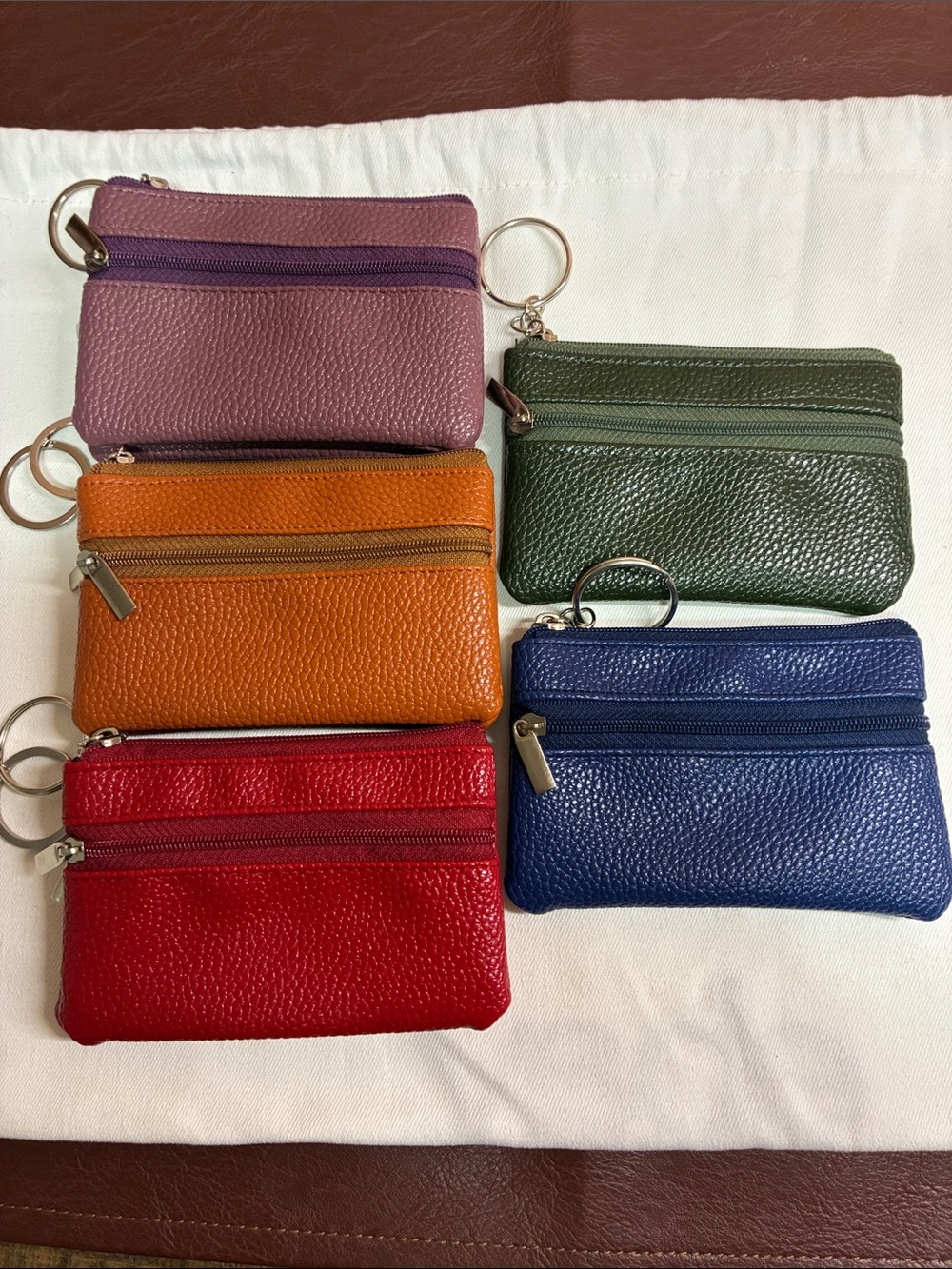 8 Leather Key Pouch - Assorted Colors